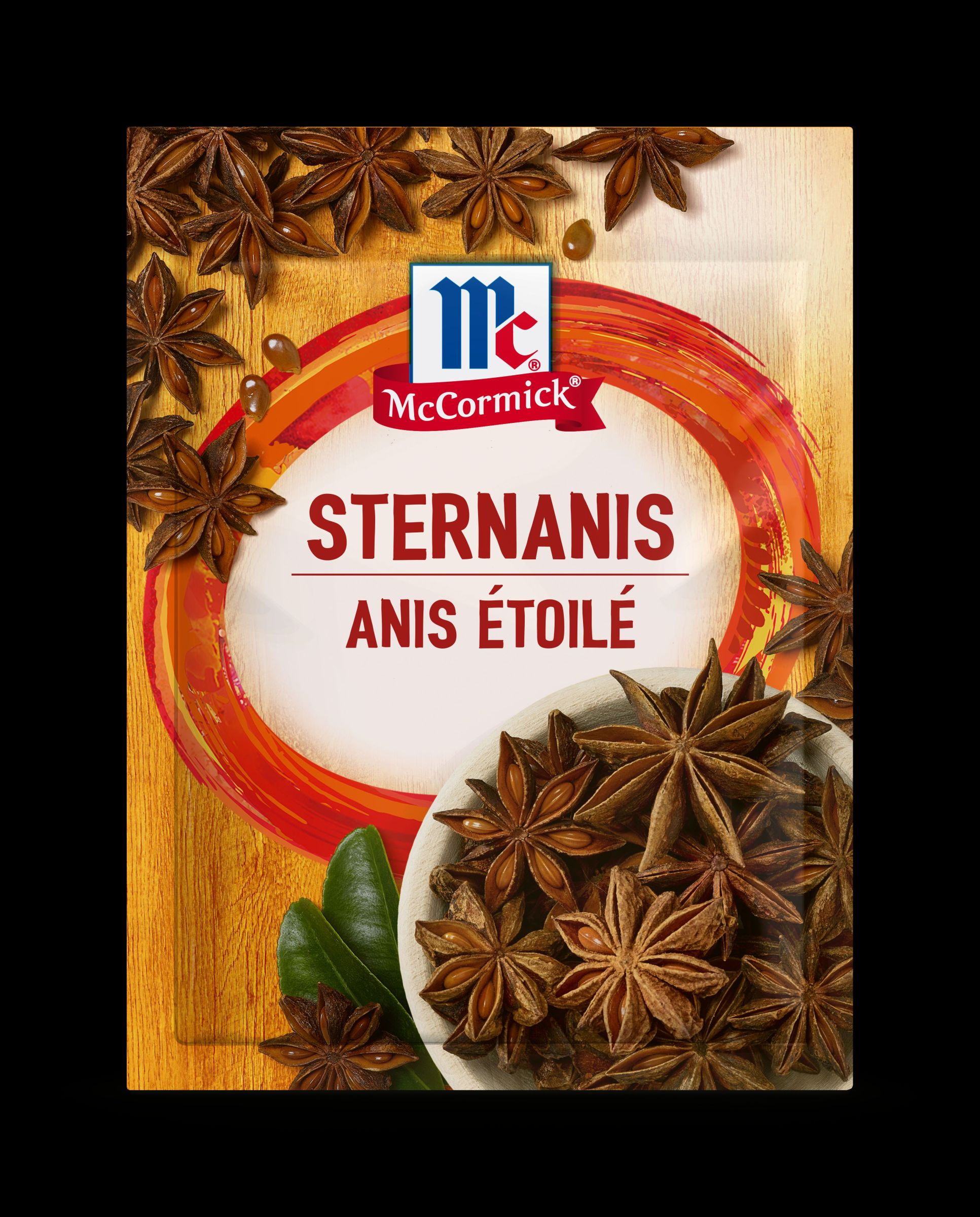 McCormick Star anise 10g Whole star anise decorates and seasons oriental dishes based on pork, duck or chicken, roasted vegetables, stewed dishes with soy but also fish, crustaceans and pumpkin. McCormick - spice expert since 1889.