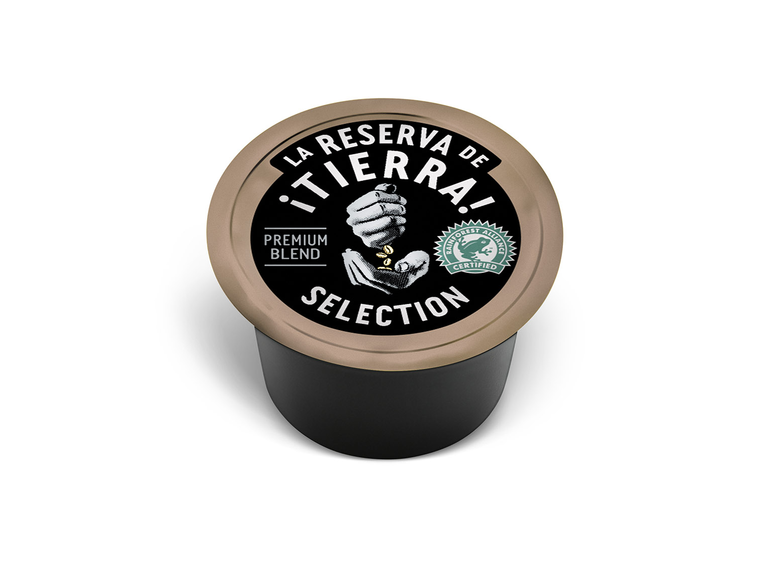 Lavazza Tierra Sel. 100 cap. (blue) A premium blend of high grade natural and washed Arabica from Central and South America. A perfect balance between notes of jasmine flowers, almonds and milk chocolate, a medium body and a delicate taste. Thanks to a long and “gentle” drum roasting system ideal for espresso, coffee aromas are enhanced and preserved.