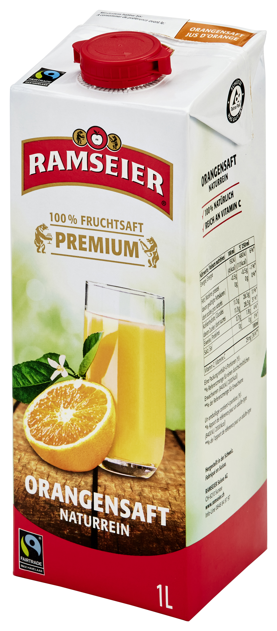 RAMS MH orange juice 100cl Tetra